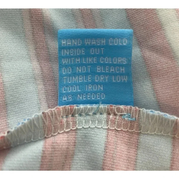 J.McLaughlin Maxi Dress Long Red Blue Cream Stripe Large L - Picture 6 of 6